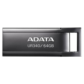 ADATA Memoria USB Adata UR340, 64GB, USB 3.2, Lectura 100 MB/s, Negro