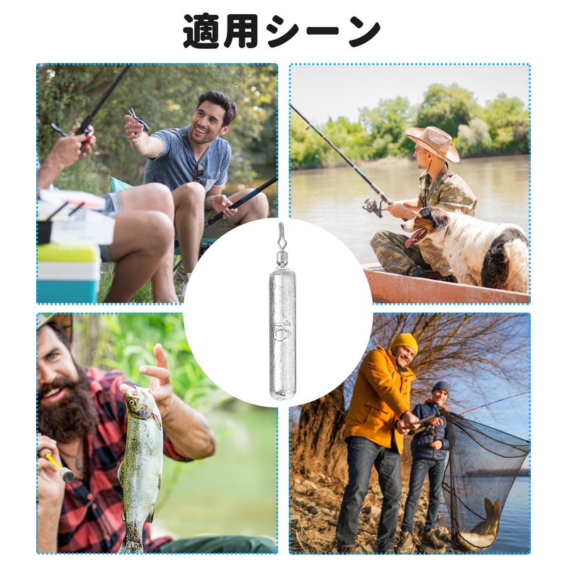 EsiFare 10g/pcs Free Rig Sinker 10pcs Downshot Sinker Lead Hook