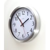 Acctim Aluminum Java Wall Clock 250mm, Silver, 17.5 x 10.3
