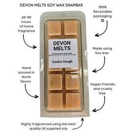 Devon Melts - Cookie Dough - Highly Scented 100% Soy Wax Snapbar