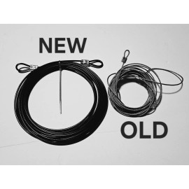 Black 13 Ft Jack Skellington Replacement Part R Tether Cable Guy Wire Home Depot