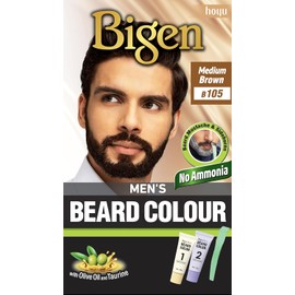 Bigen Tinte en Crema Para Barba y Bigote Men'S Beard Color Castano Medio, 102 grams, 40 gram
