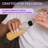 BRIGHTFROM Twist Top (Black) Applicator Bottles, 8 OZ Crystal Clear,