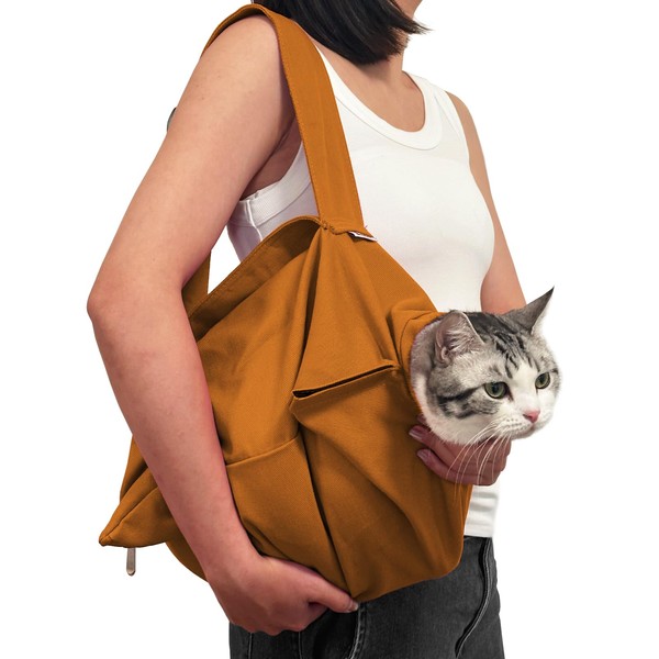 Amkune [Cozy Travel] Cat Carrier Pouch, Soft Sided Cat Sling