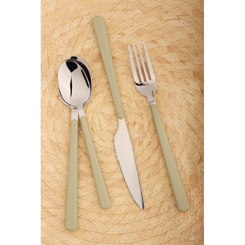 Cutlery Set Stainless Steel 16-Piece ABS Handle Fork Spoon Sets