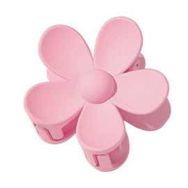 Pink Hair Claw Clips Flower Shaped Plastic Jaw Clips Anti-scratch Smell-less Useful Hold Tightly Barrettes