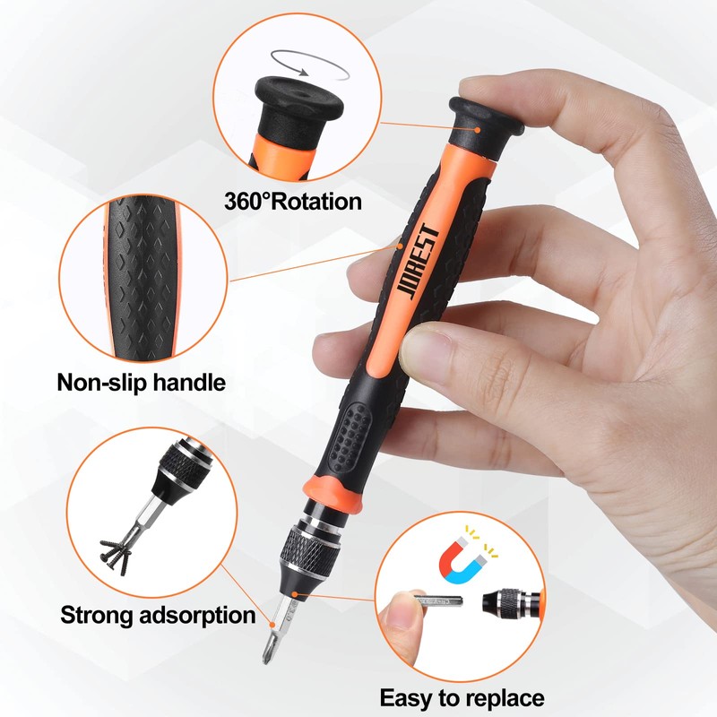 JOREST 24pcs Precision Screwdriver Set, DIY Tools, Triangle/Y Screwdriver Y000/Y00,