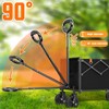 Yozoia Wagons Carts Foldable, Lightweight Portable Utility Shopping Cart with