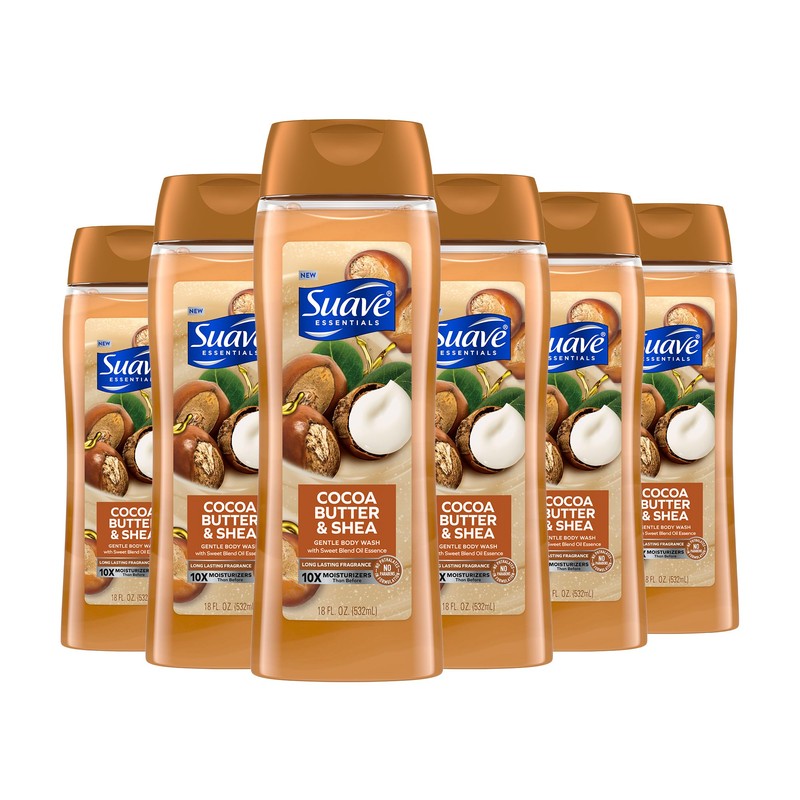 Suave Moisturizing Body Wash, Cocoa Butter and Shea with Vitamin