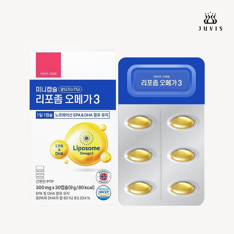 Juvis [Head office] Liposome Omega 3 30 capsules / [본사]