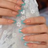 Sure Things 24 Blue Border Medium Coffin v shape tip
