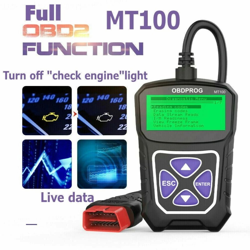 OBDPROG Mitsubishi Mirage Engine Fault Erase Code Scanner OBD2 DTC
