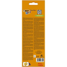 BIC Kids Dicke Buntstifte Super Soft, Jumbo Malstifte in 8 Farben inkl. Anspitzer, Dreikant Farbstifte mit weicher Mine, ab 3 Jahre