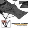 MoNiBloom Portable Folding Reclining Camping Chair with Foot Rest for