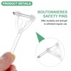 M METERXITY 20-Pack Boutonnieres Safety Pins, Plastic Triangle Corsage Pin