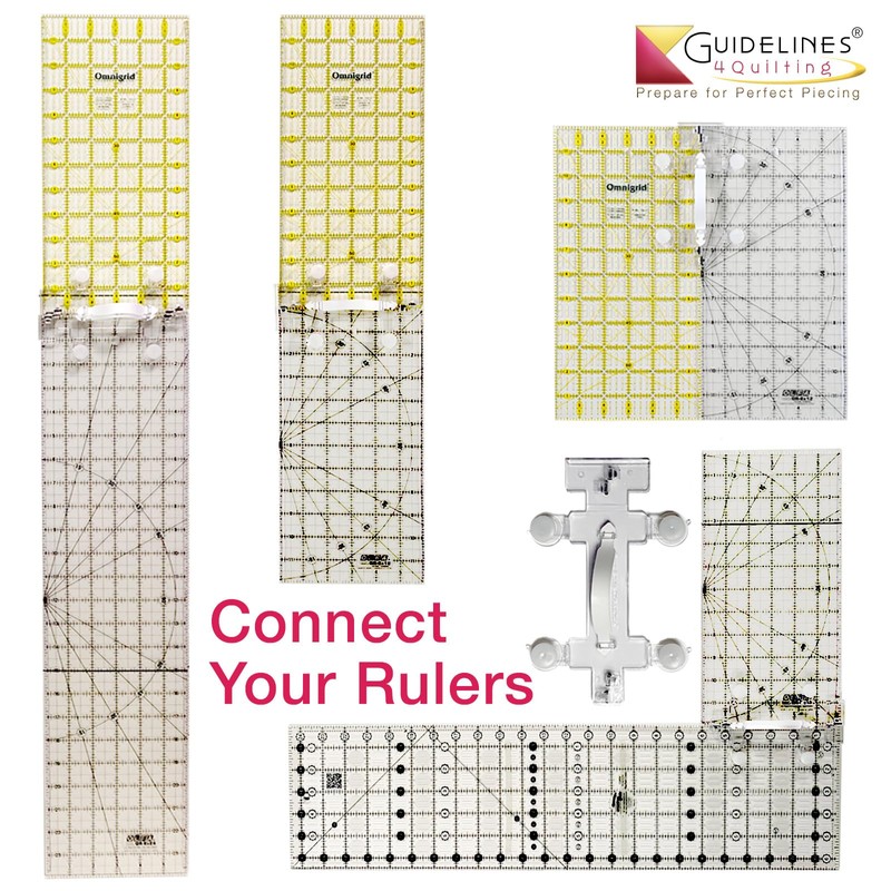 Guidelines4quilting - Quilt Ruler Connector/Handle for Rulers and Templates -