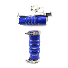 shsiyayh F50-6308 28359 Blue Rubber Material Upper Radiator Coolant Hose with Clamps Fits Kenworth, Peterbilt