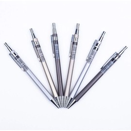 Rosojodg Black Student Stationery Gift School Office Desktop Supplies & 0.5/0.7mm Kid Metal Press Automatic Mechanical Pencil School Office Stationery Mechanical Pencils