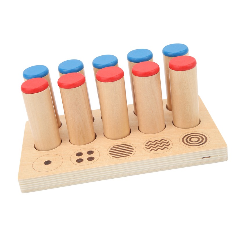 Wooden Sound Cylinders Toy Sensory Integration Training Educational Sound Stick