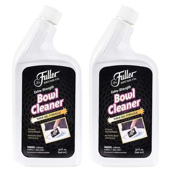 Fuller Brush Extra-Strength Heavy Duty Toilet Bowl Cleaner - Multi Surface Extra-Thick Formula Clings and Removes Rust Scale Build-Up Stains and More - Peppermint Scent Leaves Bathroom Smelling Clean and Fresh (2 Pack)