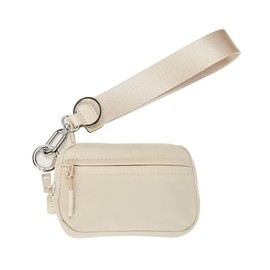 YDF The Iris Wallet for Women Mini Zip Card Case with Clear ID Window Zipper Coin Purse Lightweight Portable Keychain Wallet