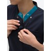 Medical Women's Scrubs Navy+Turquoise Size: S RF-5122 Nagi Leven