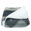 HiEnd Accents Shearling Southwest (Gris frío) Manta Azteca Suave, 127