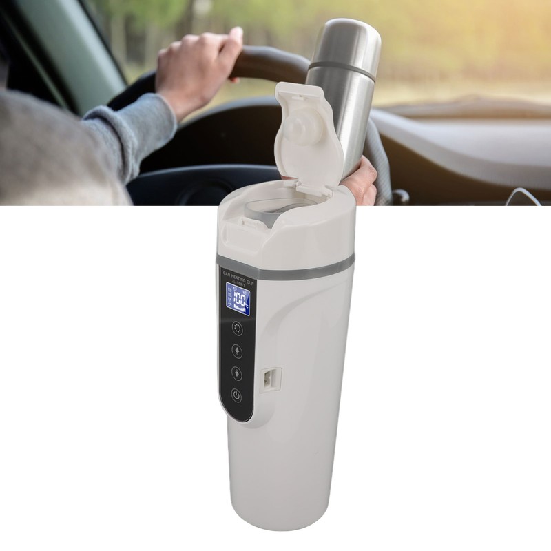 500ml Intelligent Screen Display Car Electric Kettle Car Electric Hot