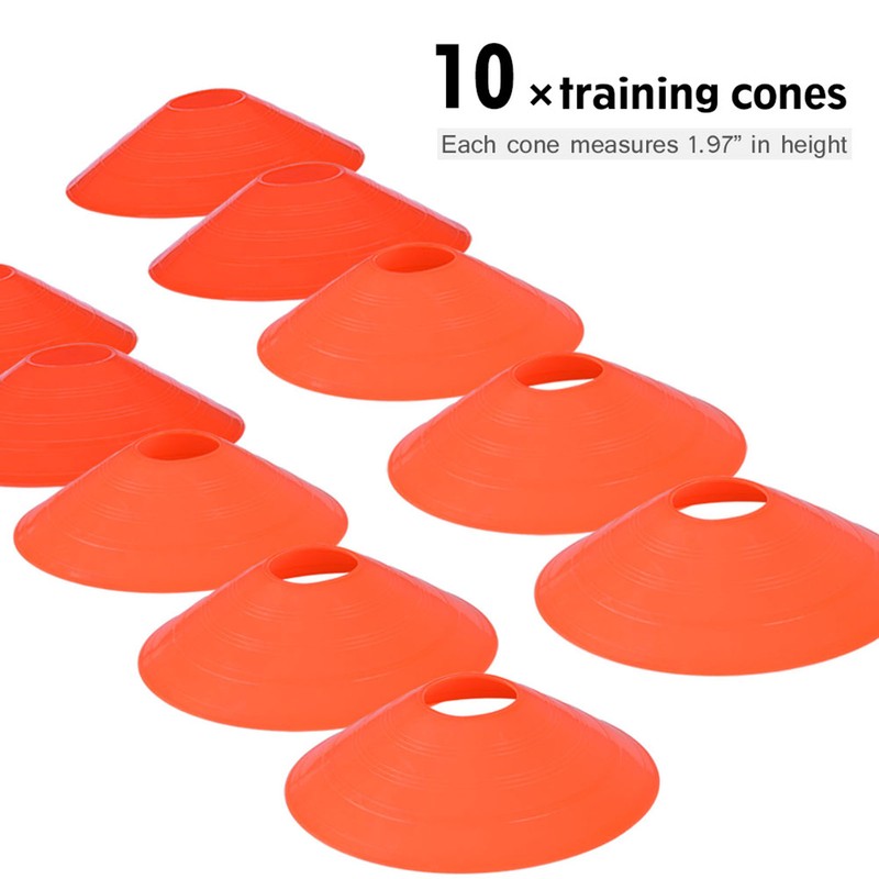 Speed Agility Train Kit, 19Ft Flat Ladder 10pcs Disc Cones