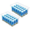 Y.Z.Bros 16inch Freezer Wire Storage Organizer Baskets, Household Refrigerator Bins
