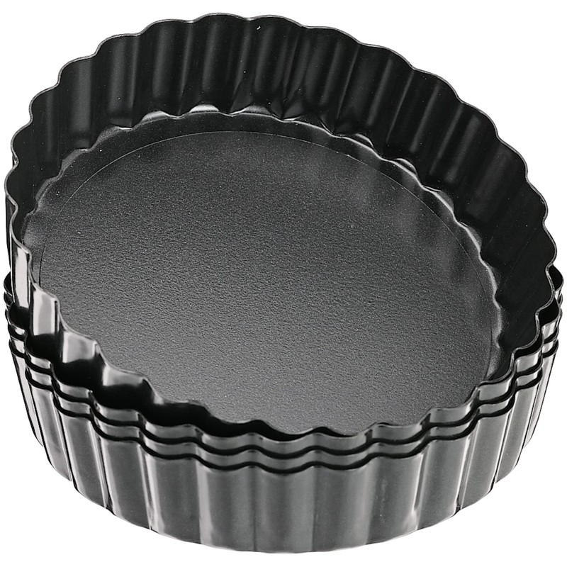 Küchenprofi Backform 4er-Set, metall,schwarz