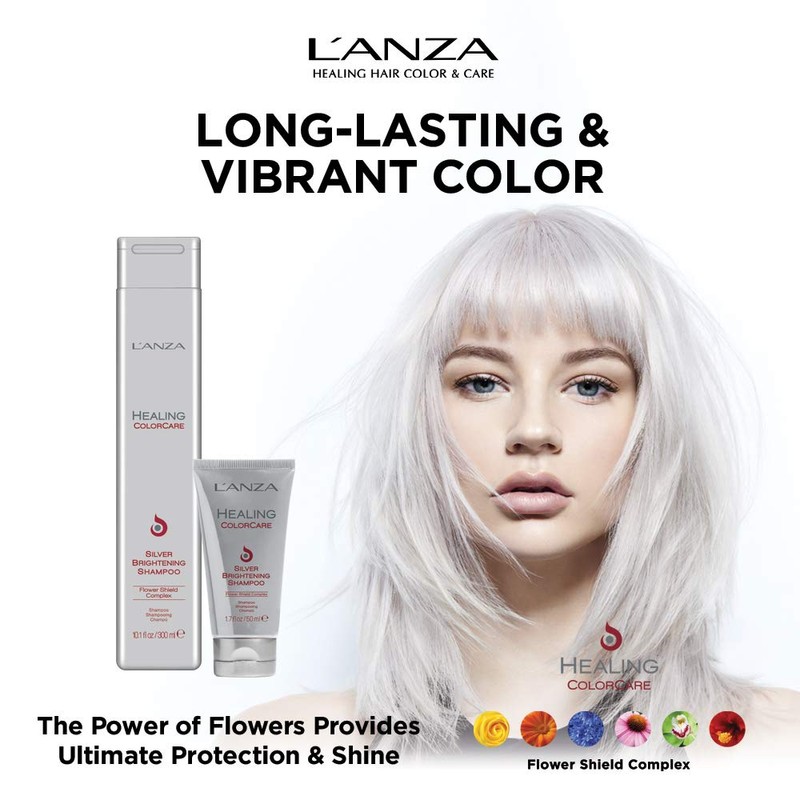 L’ANZA Healing Colorcare Silver Brightening Shampoo, 1.7 Fl Oz