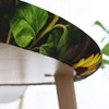 Famame Sunflower Woodenboard Round Fitted Tablecloth with Elastic Protector Table