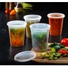 LATERN 24Pcs Plastic Containers with Lids, 950ml /32oz Reusable Food