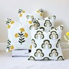 Cythasily Floral Embroidered Decorative Throw Pillow Covers 18"x 18" Set