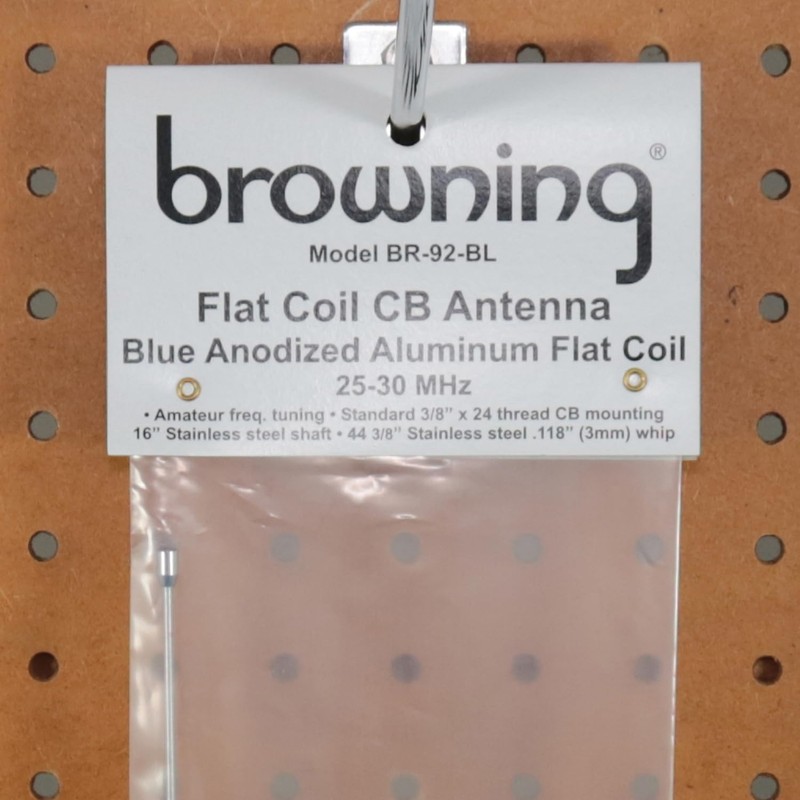 Browning BR-92-BL BR-92 68-in. 15,000-Watt Flat-Coil CB Antenna with 16-in.