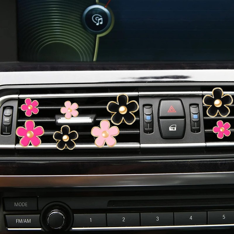 6 Pieces Cute Daisy Flower Air Vent Clip Air Conditioning
