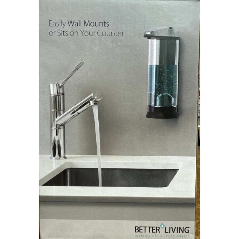 Better Living Touchless Clear Chamber Hands Free Soap Dispenser Better