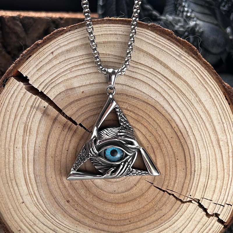 bahamut Mens Gothic Evil Eye Necklace for Men Women Scorpion