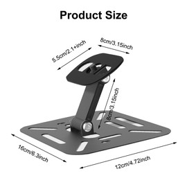 Projector Mount - Projector Ceiling Mount Projector Mount Projector Stand with 1/4 Inch Screw Interface, Universal Multi-Angle Desktop Projector Mount for Home Cinema, Playroom (Black)