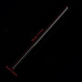 15Pcs Acrylic Round Rod,Acrylic Dowel Rods,4mm Diameter,8 inch Length,Clear,Solid Plastic PMMA Bar