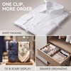 100Pcs Transparent U Shaped Plastic Alligator Clips Shirts Folding Clips