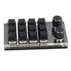 Programmable Macro Keyboard 2 Knobs Blue Switch Black 12 Keys