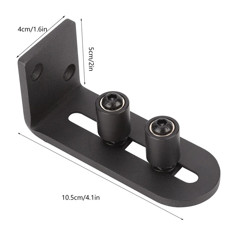 Carbon Steel Adjustable Sliding Floor Guide for Barn Door (Double
