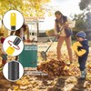 Rake for Leaves: Large 18" Wide Metal Leaf Rake, 65”