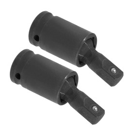 CoCud Impact Universal Joint, 1/4" Drive CR-V Steel Hex Ball Swivel Socket Adapter - (Applications: for Mechanical Equipment Repair), 2-Pieces