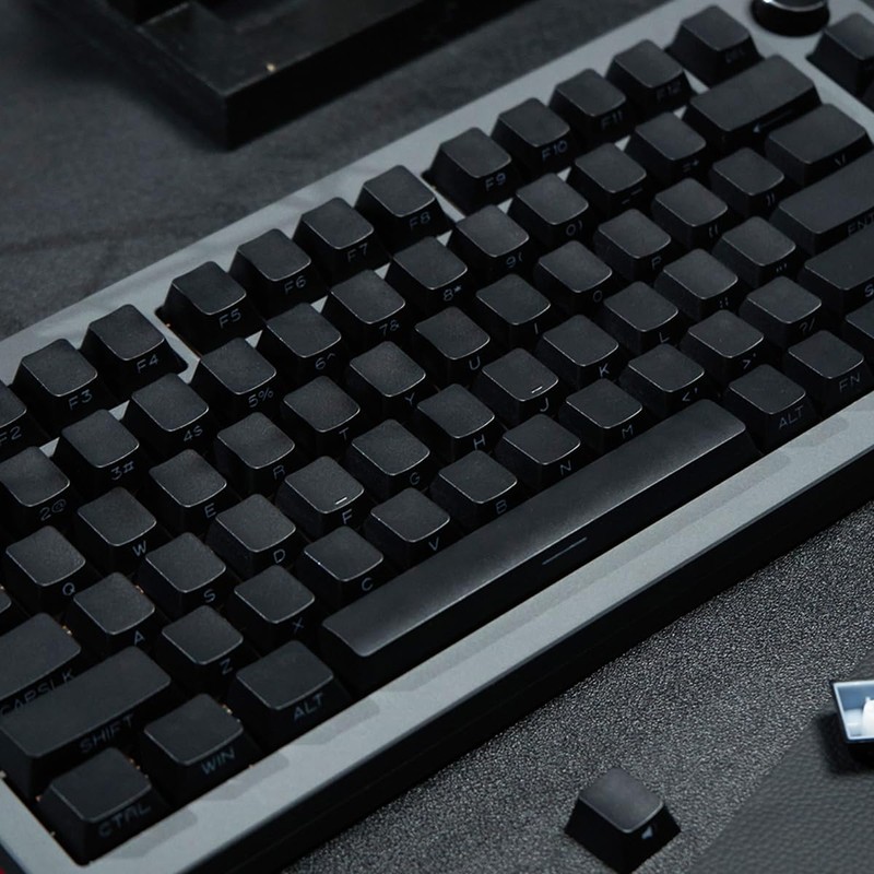 PBT Doubleshot Keycaps Backlit Black Key caps Set 131 Keys
