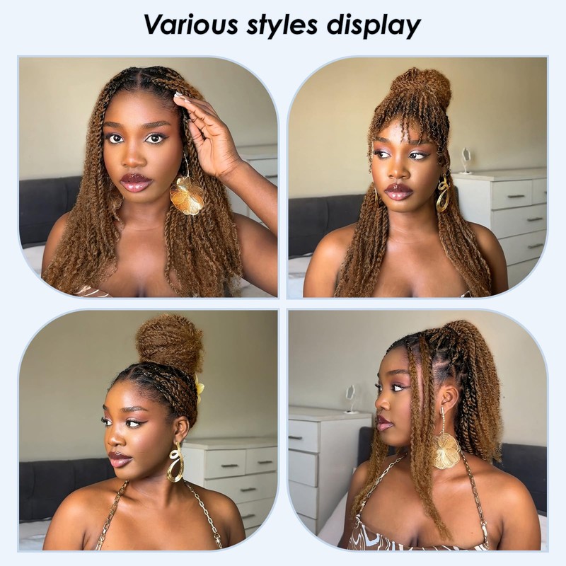 Afro Kinkys Bulk Human Hair,24 Inch 50g/Pack Afro Kinky-Curly Human