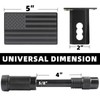 American Flag Trailer Hitch Cover with 5/8-Inch Pin Diameter Trailer