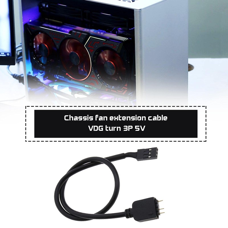 Create idea 50cm RGB Motherboard 5V 3 Pin VDG to